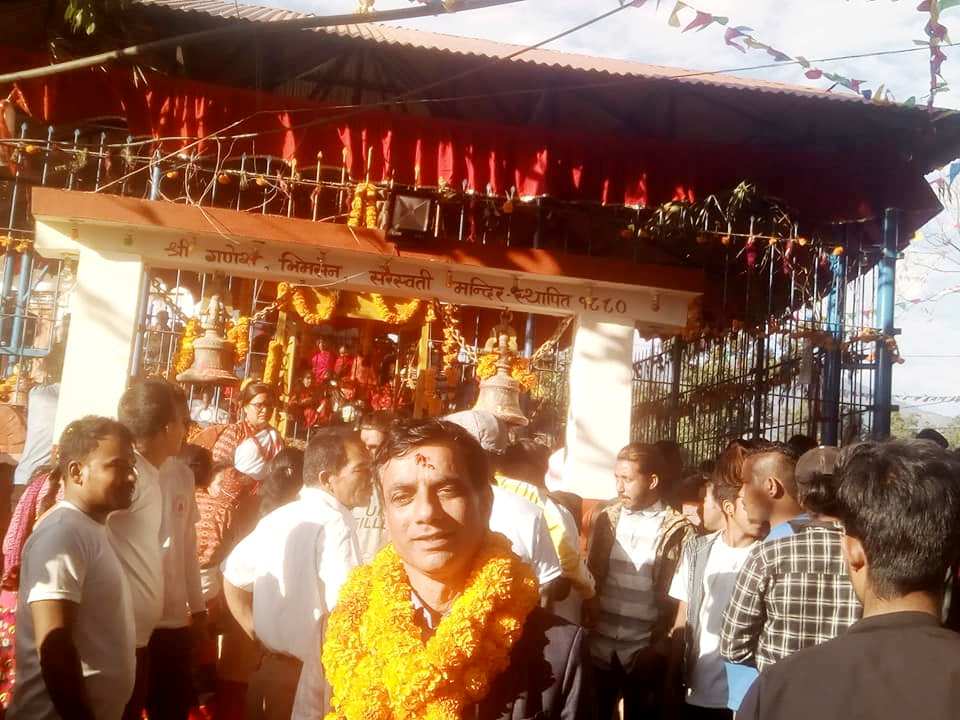 श्री गणेश भिम्सेन शरस्वती को मन्दिरमा जात्रा सम्पन्न