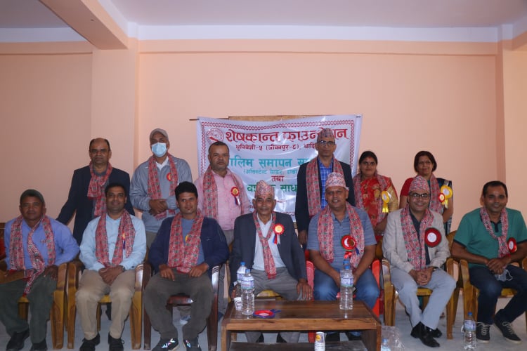 शेषकान्त फाउन्डेसनको सातौं वार्षिक साधारण सभा तथा वेल्डर तालिम सम्पन्न
