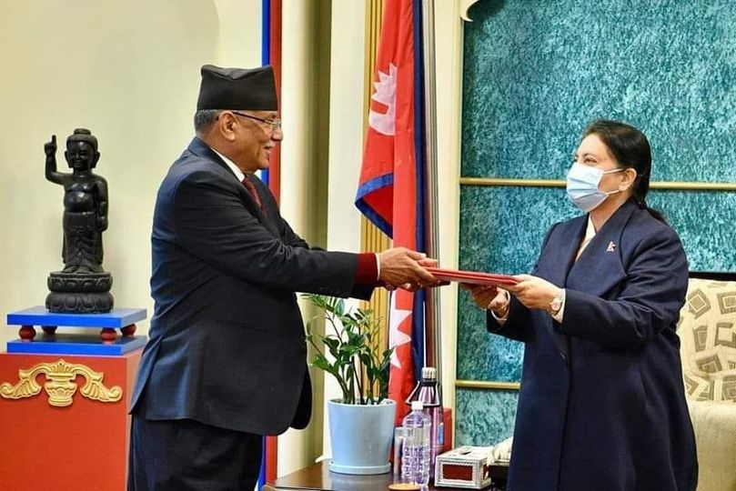 नेकपा (माओवादी केन्द्र) संसदीय दलका नेता पुष्पकमल दाहाल ‘प्रचण्ड’ प्रधानमन्त्री पदमा नियुक्त